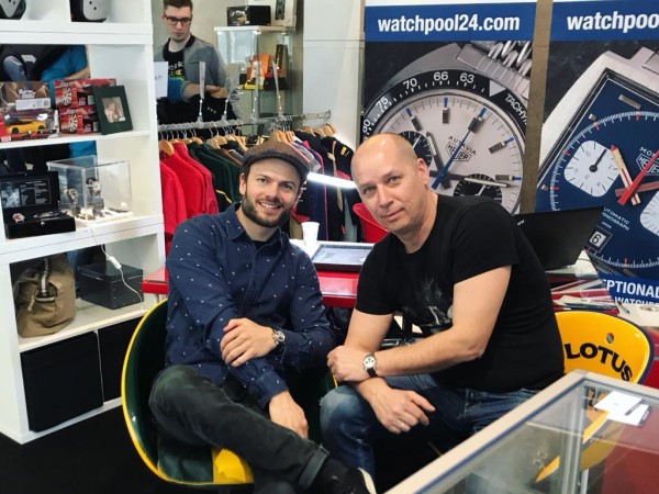 Christophe and Franz at our booth during the Retro Classics show in Stuttgart